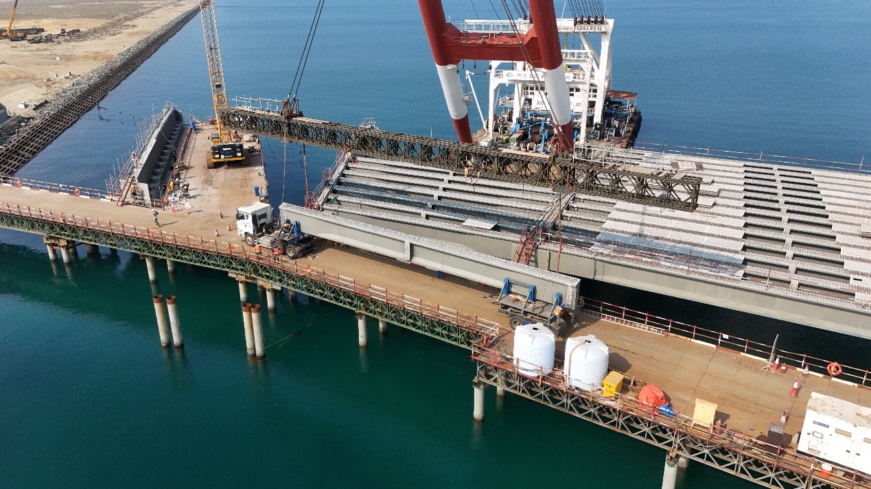 现场施工航拍。何金辉摄