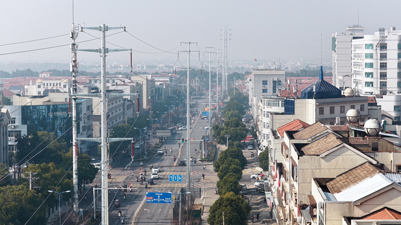 110千伏新张输电线路改造工程顺利送电