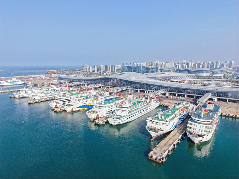 俯瞰新海港。王庆龙摄