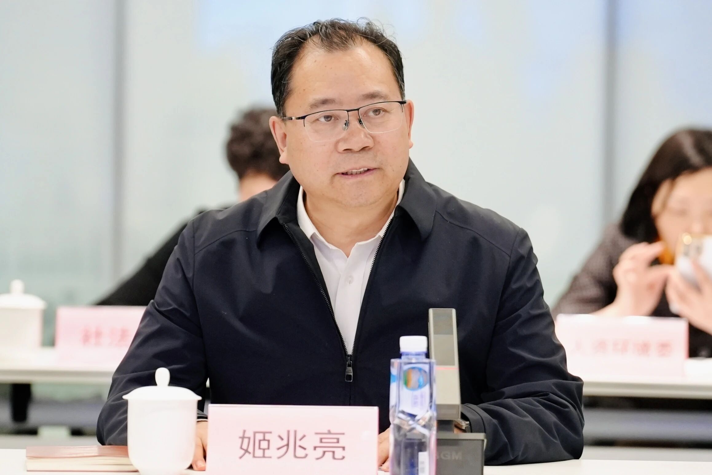 浦东新区政协主席姬兆亮讲话。 浦东政协供图